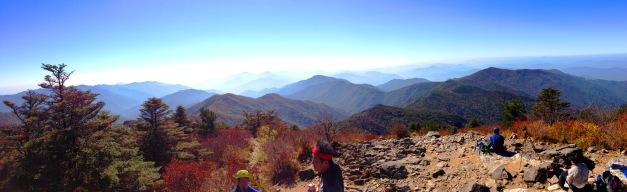 Banyabong Peak in Jirisan National Park while hiking the Jirisan Ridge