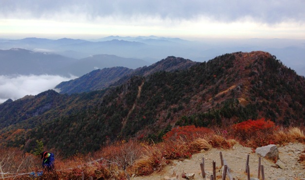 Cheonwangbong Peak in Jirisan National Park